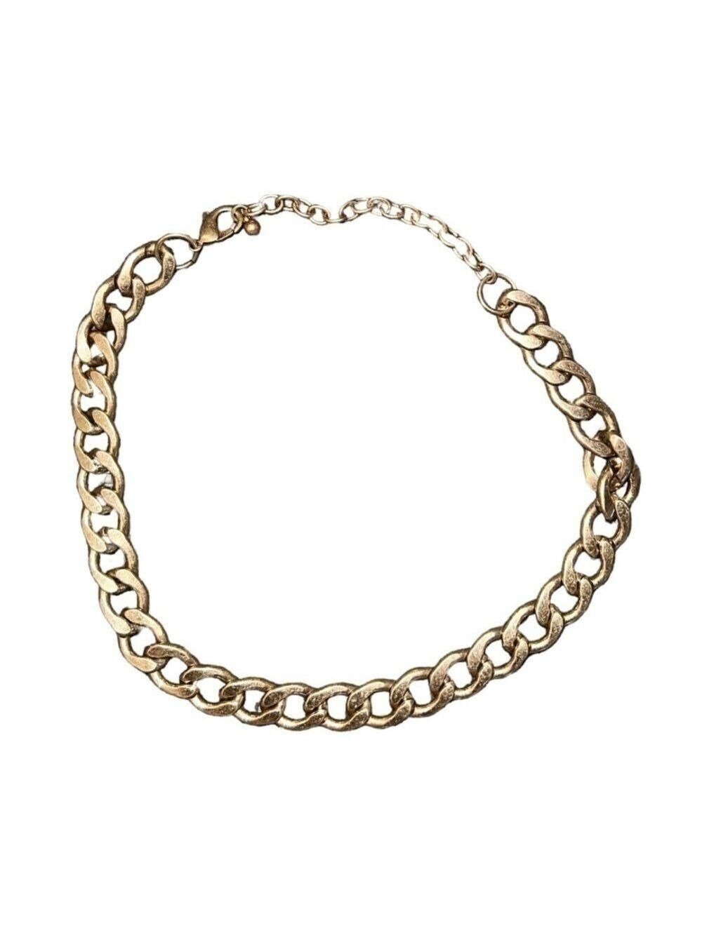 Gold Chunky Heavy Necklace